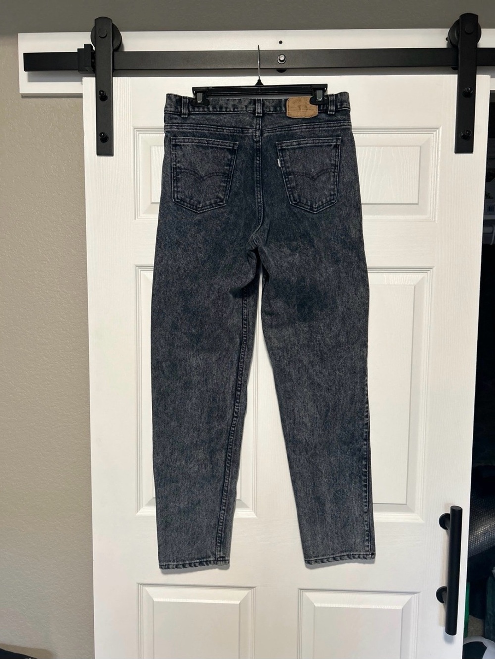 Rare Vintage Levi’s Silvertab 34x32 Heavy Denim Jeans Black/Grey contrast 33